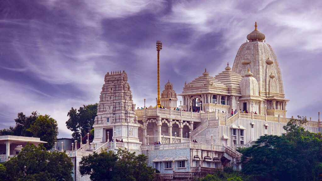 Birla Mandir included in Jaipur tour package, famous white marble temple